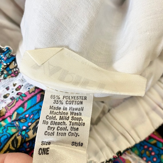 Vintage Mixed Print Patchwork A Line Skirt ~ Mult… - image 7