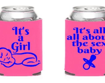 Baby Gender Reveal KOOZIES®, Baby Shower can coolers, Party Favors, Baby Shower KOOZIES®