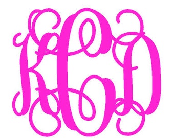 Monogram iron on, Custom monogram heat transfer, vinyl letters, DIY monogram tshirt