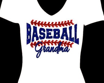Grand-mère de base-ball, glitter de transfert de chaleur de baseball, Baseball Mom, Glitter, thermocollants de Baseball, Baseball bricolage