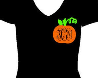 Pumpkin Monogram iron on, Custom monogram heat transfer, vinyl letters, DIY monogram tshirt, pumpkin iron on, personalized pumpkin