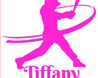 Sticker voiture softball, autocollant de softball, Flex softball softball personnalisé autocollant