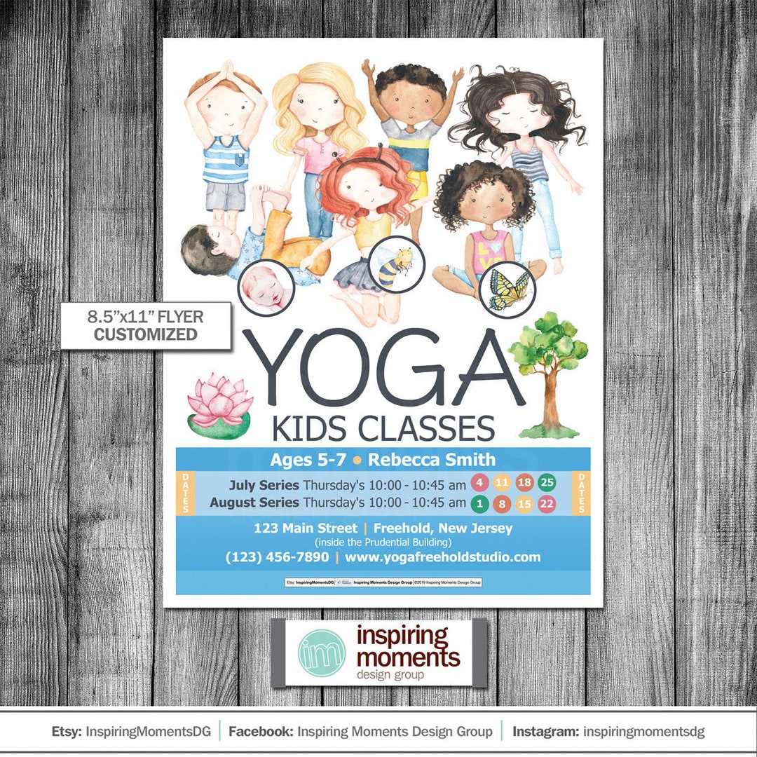 Yoga Event Flyer Printable Yoga Studio Continuing Education Etsy