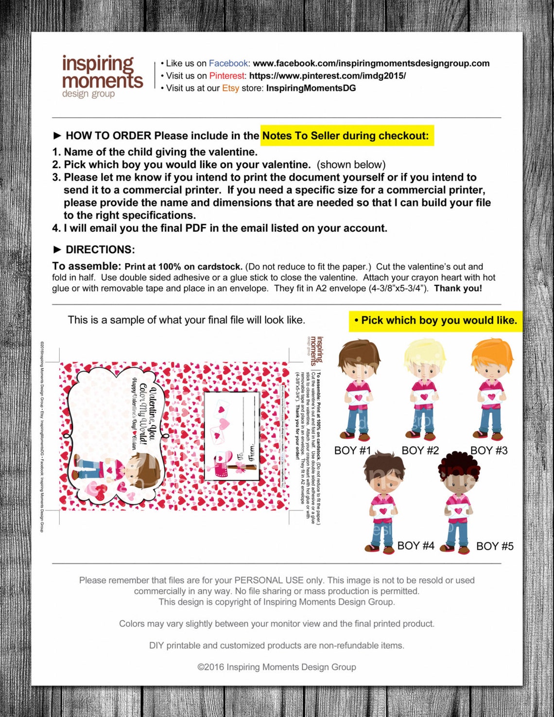 Crayon Valentine Printable Valentine Valentine Color Etsy