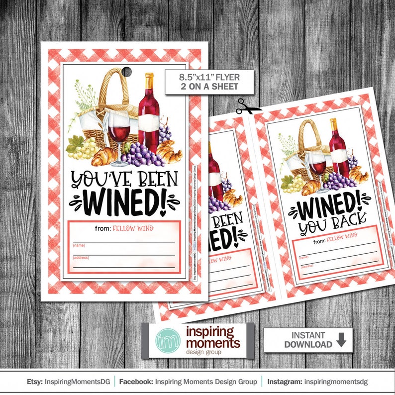 You've Been Boozed Flyer Printable Wined Instant Download You Have Bee...