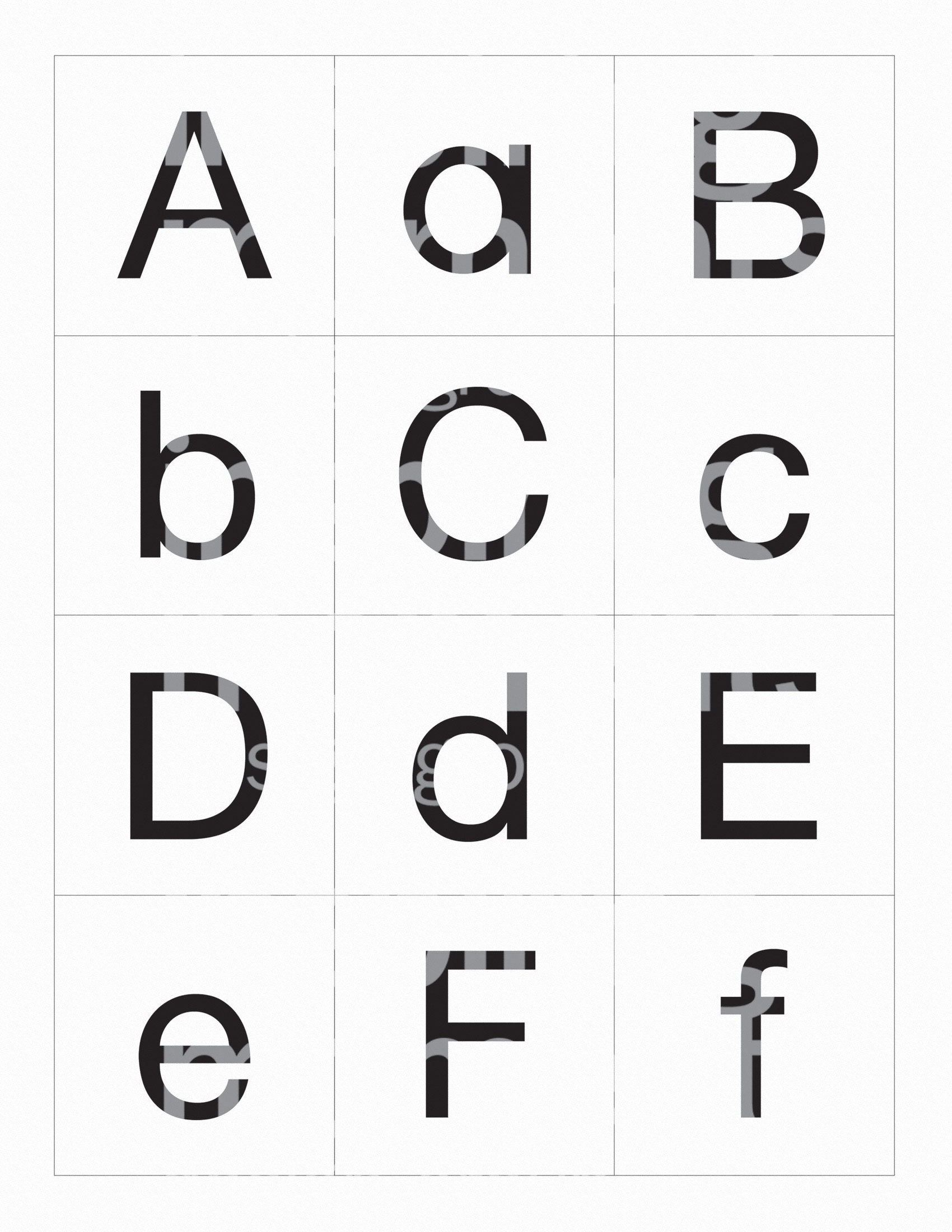 INSTANT DOWNLOAD, Printable Letters, Alphabet, Kindergarten, Pre-school ...