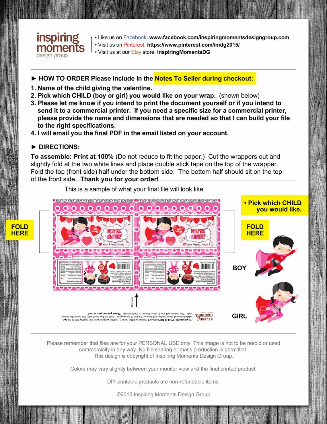 Superhero Valentine Candy Bar Wrappers Printable | Etsy