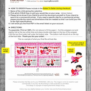 Superhero Valentine Candy Bar Wrappers, Printable, Personalized ...