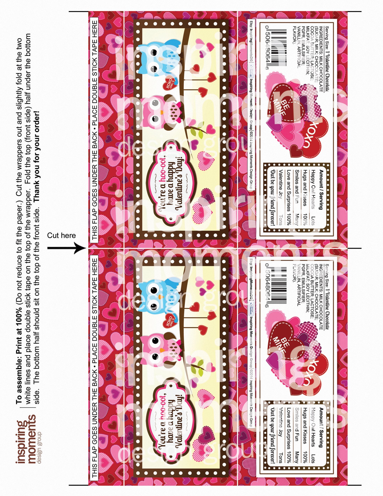 mini hershey bar wrapper template free owl mini hershey bar wrapper template free owl