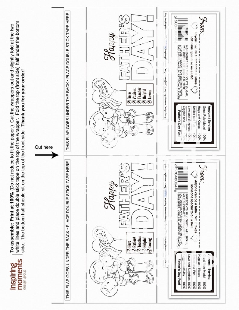 Hershey Bar Wrapper Father S Day Candy Bar Wrap Dad Daddy Instant Download Coloring Page Fathers Day Diy Printable Sheet Labels Stickers Labels Tags Gkjwonosari Com
