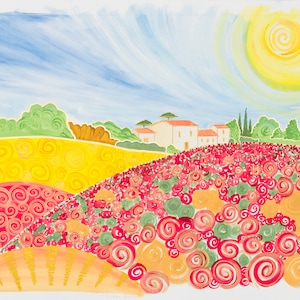 Toskana Mohnblumen