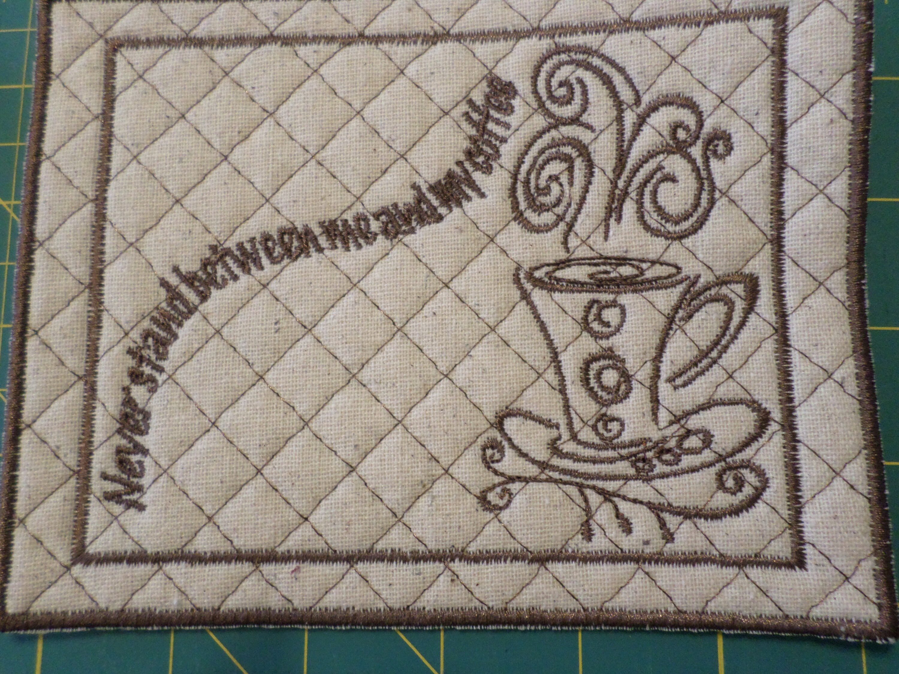 Handmade Cute Coffee Sayings Quilted Mug Rug, Snack Mat, or Mini Placemat Etsy UK