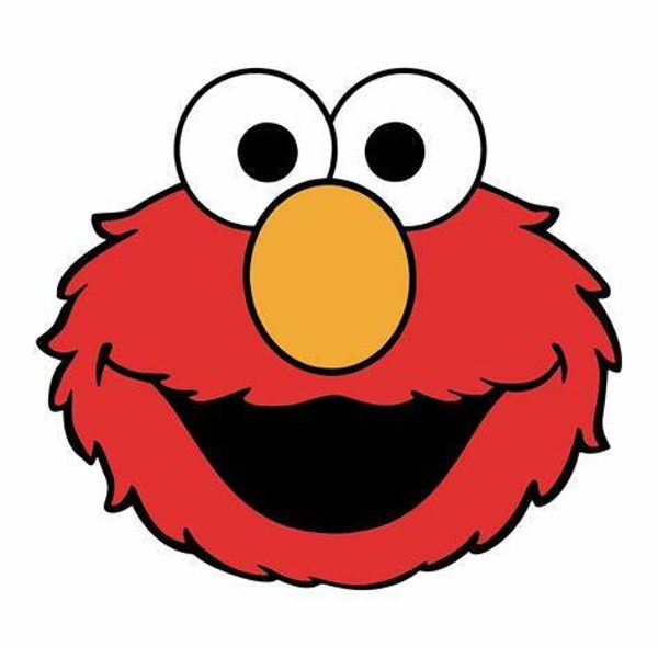 Elmo Face Design Embroidery Files Red Monster Cute Puppet Cartoon Embroidery Download for Embroidery Machine 10 Formats Digital Download