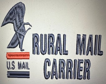 USPS Rural Carrier Embroidery Files for Embroidery Machine Instant Download Digital Download 10 Formats