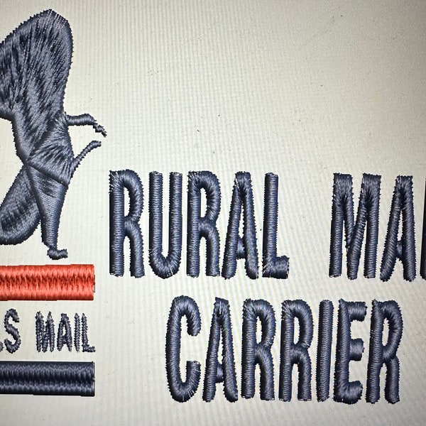 USPS Rural Carrier Embroidery Files for Embroidery Machine Instant Download Digital Download 10 Formats