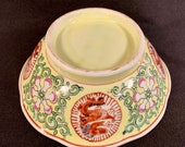 Chinese Porcelain Bowl with Imperial Dragons and Flowers