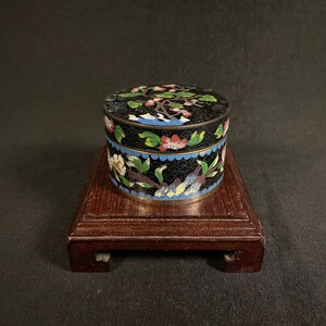 Chinese Cloisonne Box with Floral Design