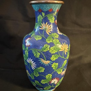 Chinese Cloisonne Vase - Etsy