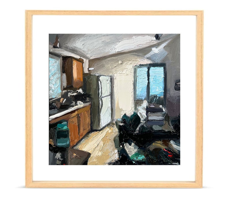 Impressionism Interior Painting Print Giclée Art Print on Paper