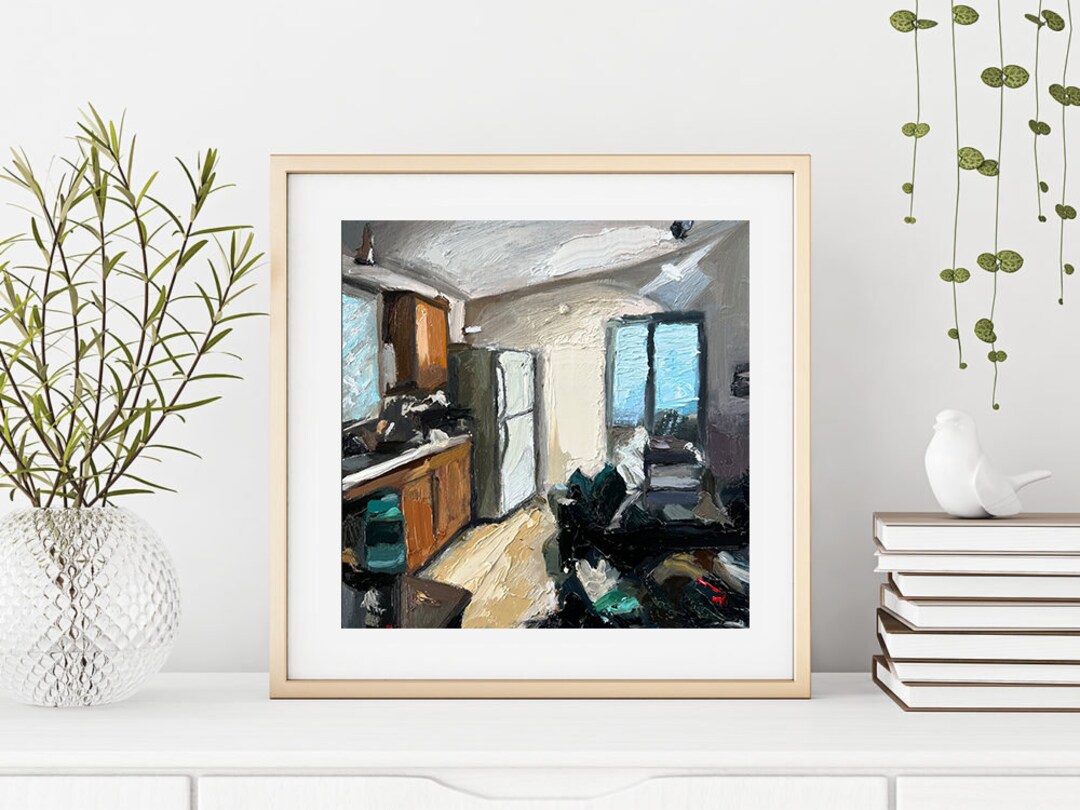 Impressionism Interior Painting Print Giclée Art Print on Paper