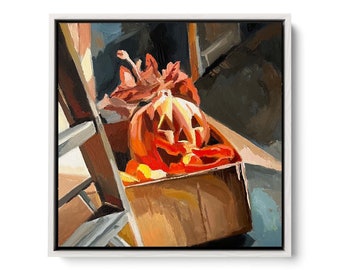 Halloweenpumpa Giclée-konsttryck: Arkivpapper, 8x8