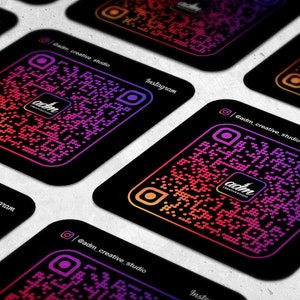 QR Code ONLY- Instagram Business Card Add On - Scan Directly to Social Media Profile Page | Instagram | Website | Store | Food Menu