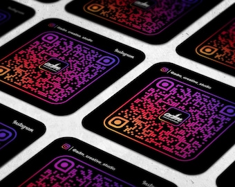 Custom QR Code for Instagram Business Card (Digital File)