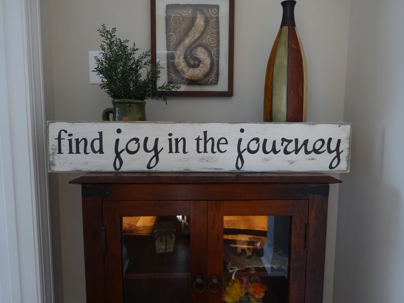 Find Joy in the Journey. Hand Painted Wood Sign/ Joy Sign/ Etsy