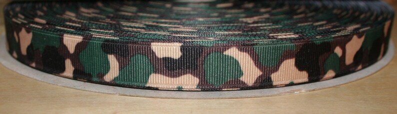 Green Camouflage Ribbon 58