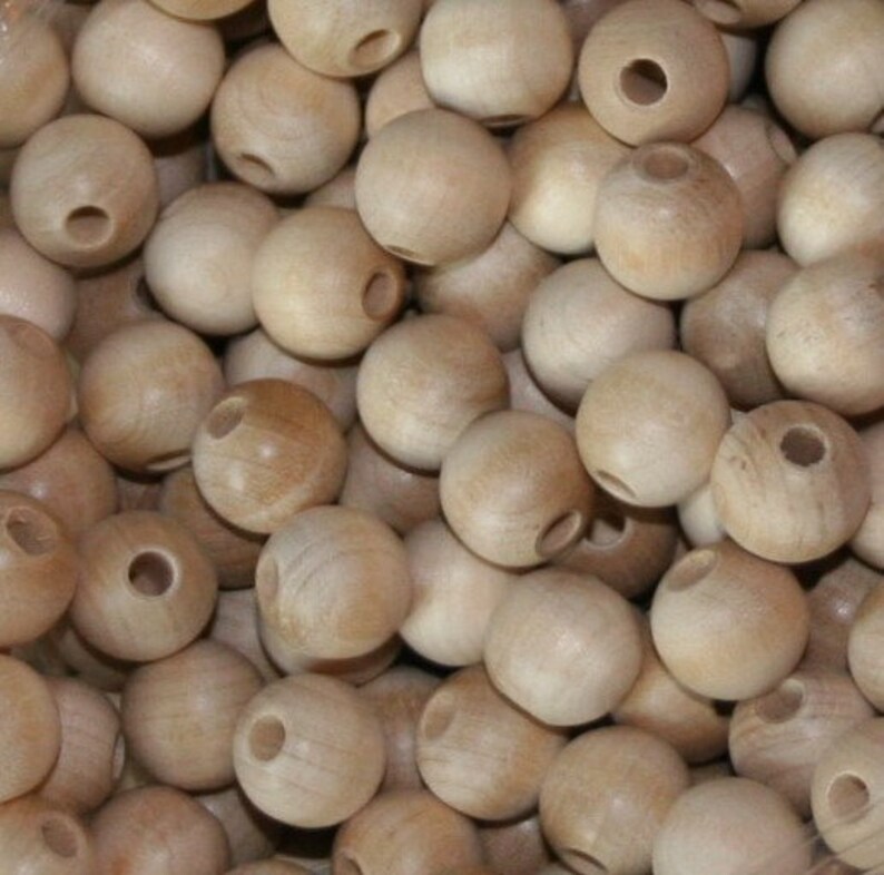 Bulk Unfinished Wood Beads 14mm Etsy