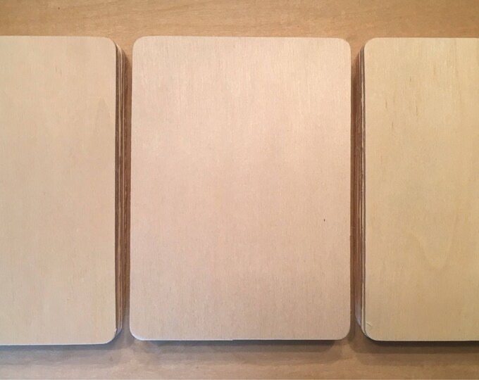 Unfinished Wood Rectangle Cutout 41/2 X 31/4 X Etsy