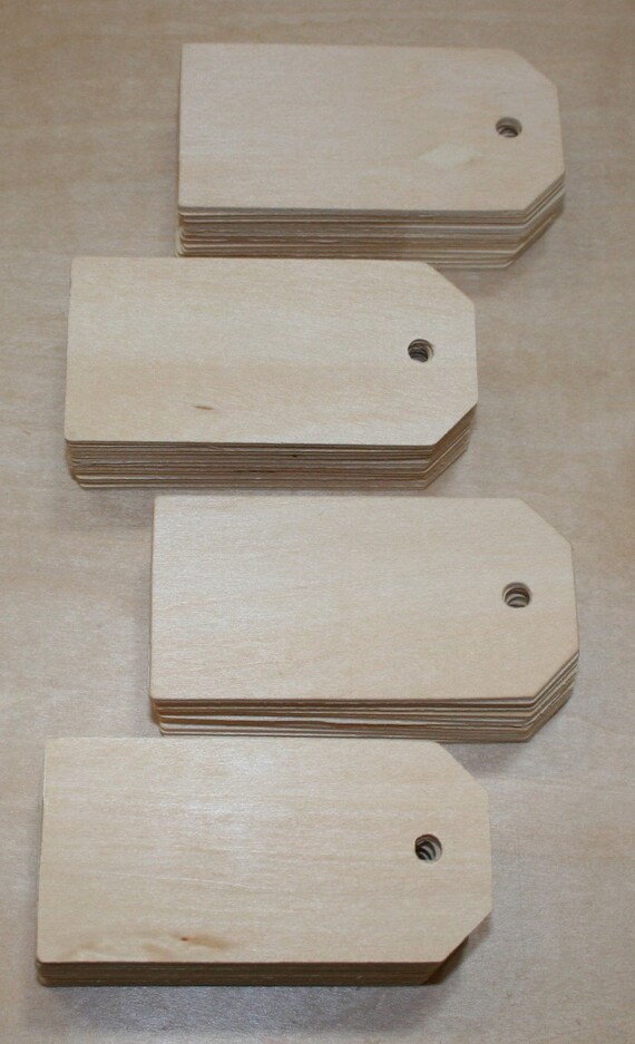 Unfinished Wood Tags 3-1/4 X 1-5/8 X 1/8 | Etsy