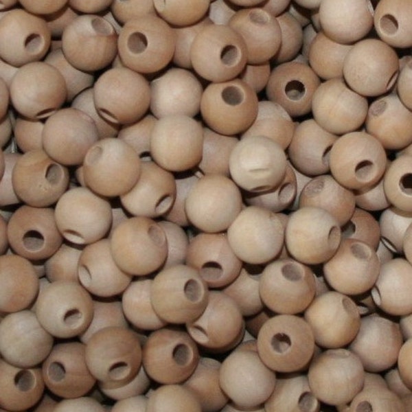 Unfinished Wood Beads 10mm