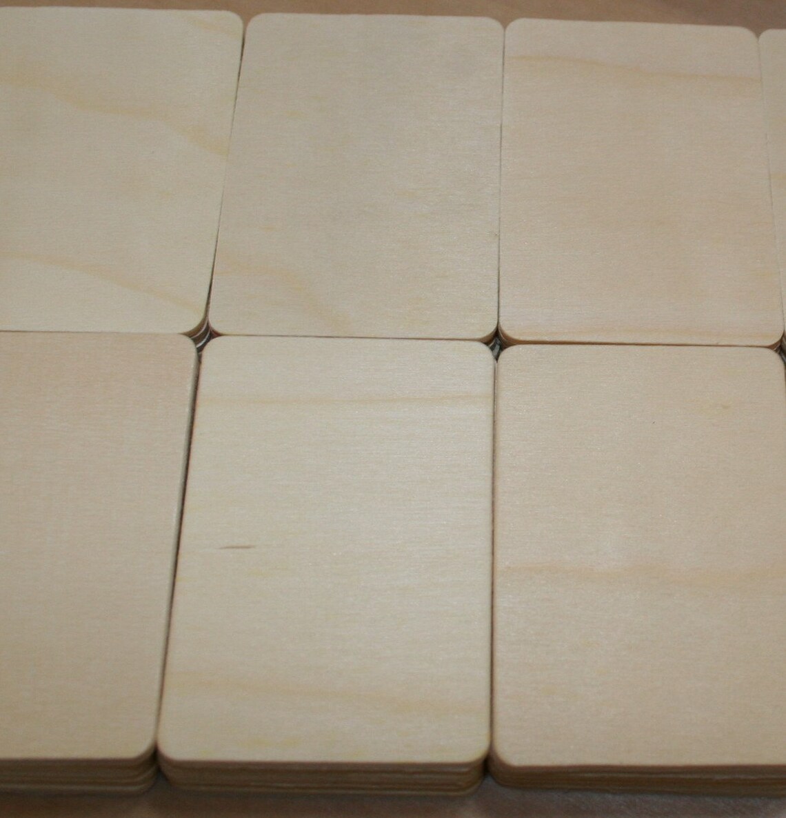 Unfinished Wood Rectangle Cutout 3 X 2 X 1/8 Etsy