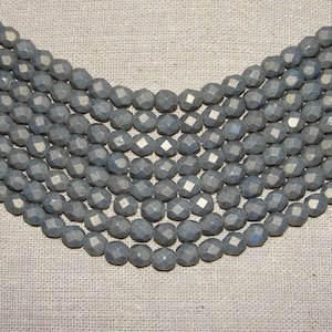 Firepolished Bead 6mm - Pacifica - Poppy Seed