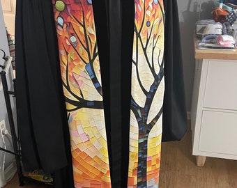 Tree of Life mosaic Rainbow  Ordinary Time Special Event Clergy Stole