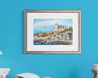 Castle Hill Inn print Newport RI Rhode Island coastal decor