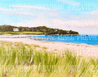 Third Beach, Middletown RI Print: Signed Rhode Island Seascape
