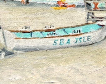 Sea Isle City NJ Print: Beach Patrol Lifeguard Boat Art