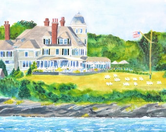Castle Hill Inn Newport RI Print: Narragansett Bay View #2