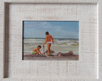 Coastal Charm 5x7 Original plein air oil painting hand signed, framed or unframed