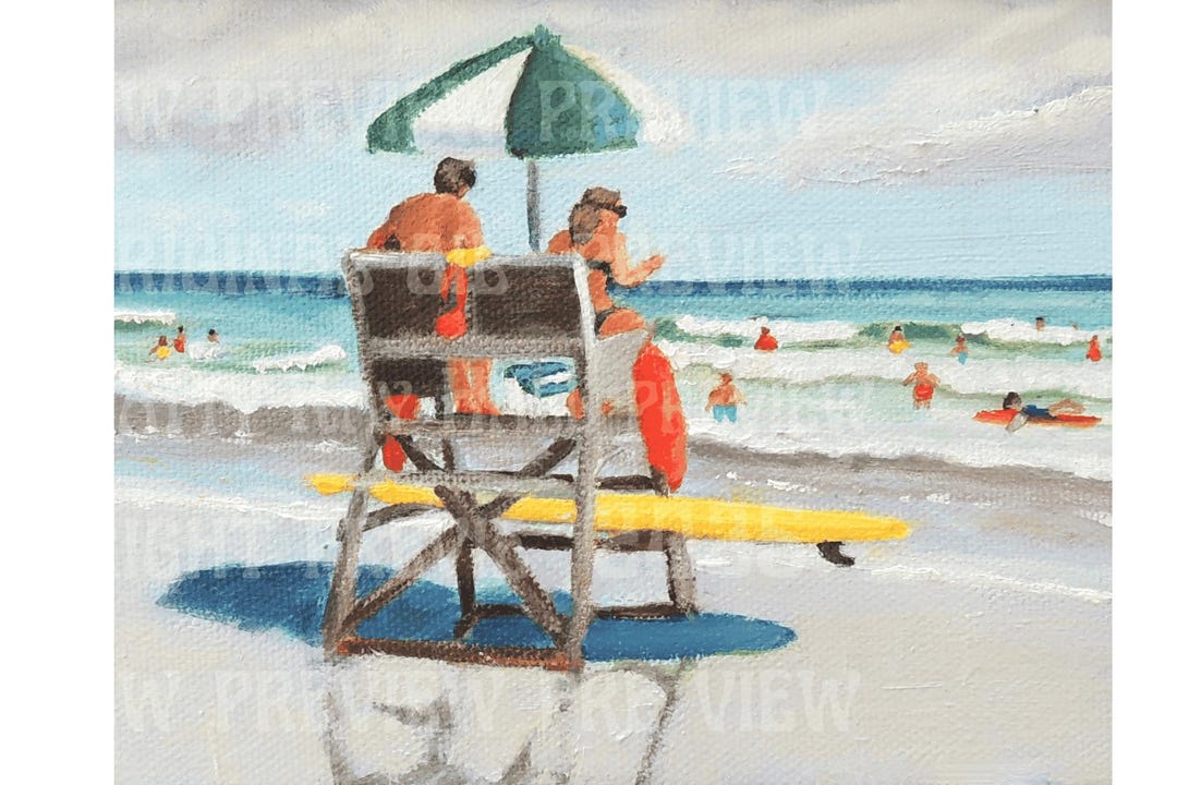 Buy Sea Isle City NJ Beach Patrol Lifeguard Stand Print Online in India 