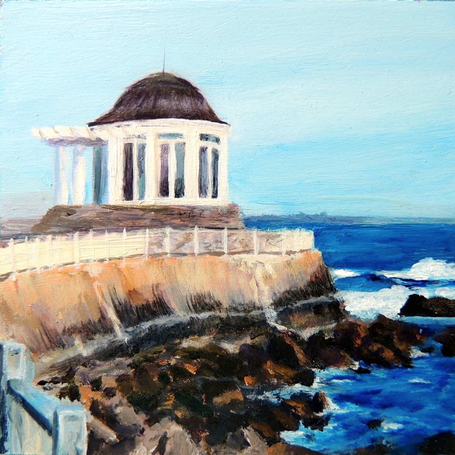 Gazebo at Ochre Point on Cliff Walk Newport Rhode Island Print - Etsy