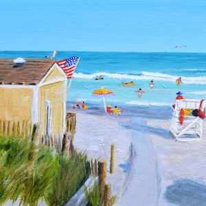 Stone Harbor Snack Shack print New Jersey and Beach Patrol Lifeguard Stand frameable
