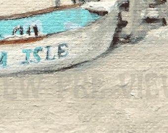 Sea Isle City NJ Print: Beach Patrol Lifeguard Boat Art Sweden