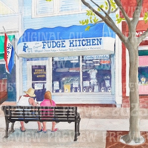 Stone Harbor Fudge Kitchen Print: Signed New Jersey Art
