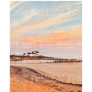 Gooseberry Beach print Newport Rhode Island Ocean Drive hand signed frameable print image 1