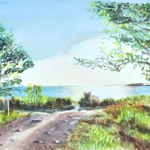 Bluff Point State Park Groton Connecticut hand signed frameable print
