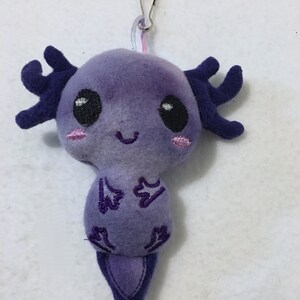 Purple Axolotl Mini Plush/Ornaments/ Backpack Charm