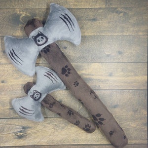 Wicked Weapons/LARGE Double Battle Axe/Cat Toy /Cat Kicker, Stabby Cat/ With or Without Catnip Toy Organic Catnip Blends